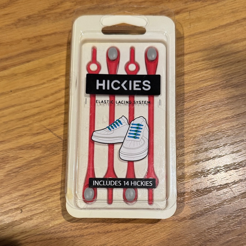 HICKIES Elastic Lacing System - Red 14 count elastic laces